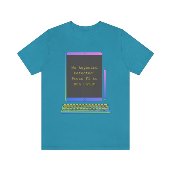 No keyboard detected, Press F1 - T-Shirt - Image 4