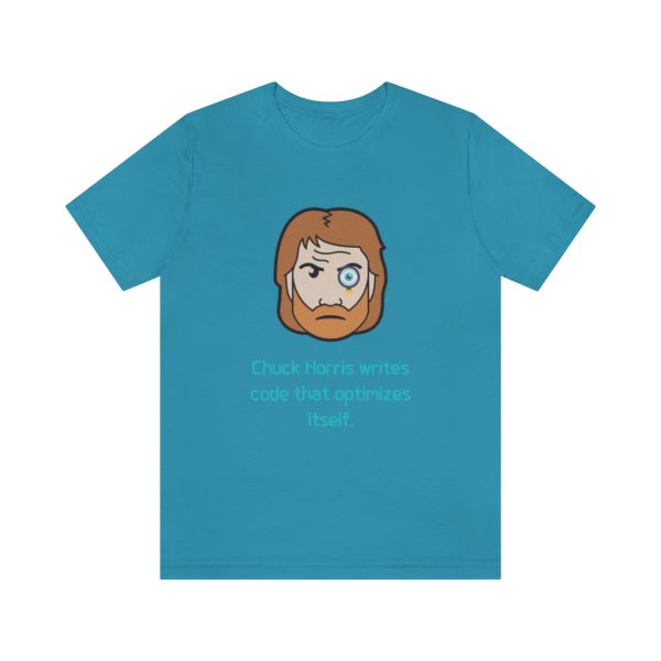 Chuck Norris code optimizes itself. - T-Shirt - Image 4