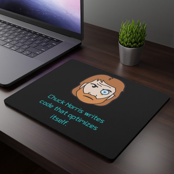 Chuck, Code that optimizes itself. - Mouse Pad - Image 3
