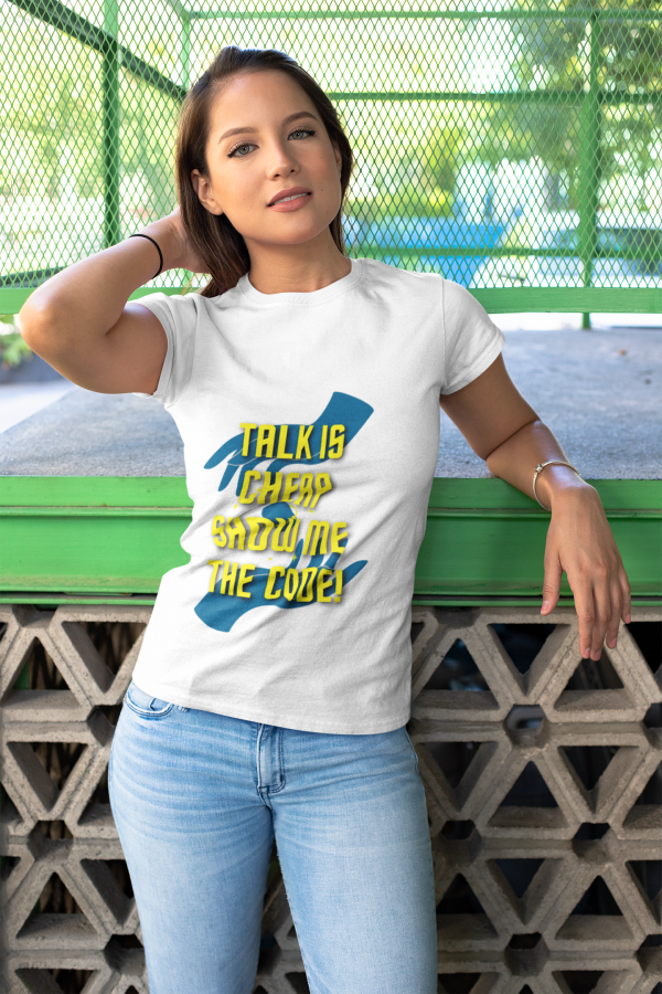 Talk is cheap. Show me the code! - T-Shirt - Image 2