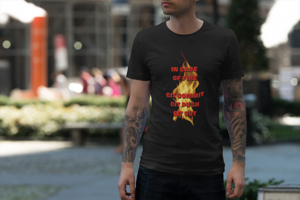 GIT: In case of fire - T-Shirt - Image 2