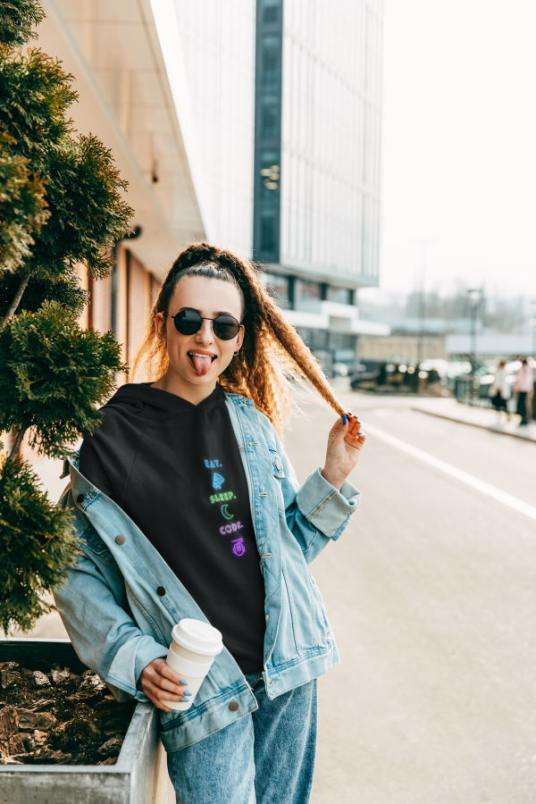 Eat, Sleep, Code. - Hoodie - Image 2