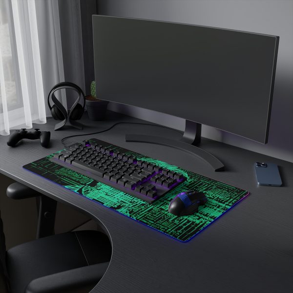 Hacker 7 LED Gaming Mouse Pad - Image 20