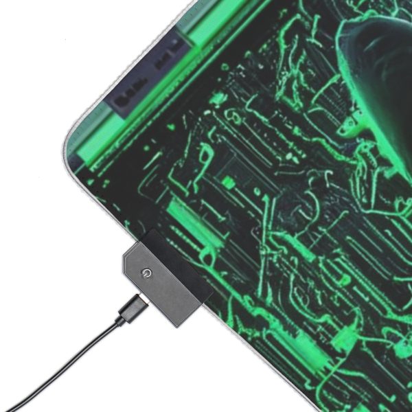 Hacker 26 LED Gaming Mouse Pad - Image 3