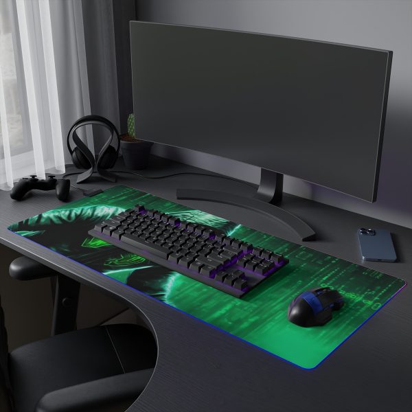 Hacker 4 LED Gaming Mouse Pad - Image 6