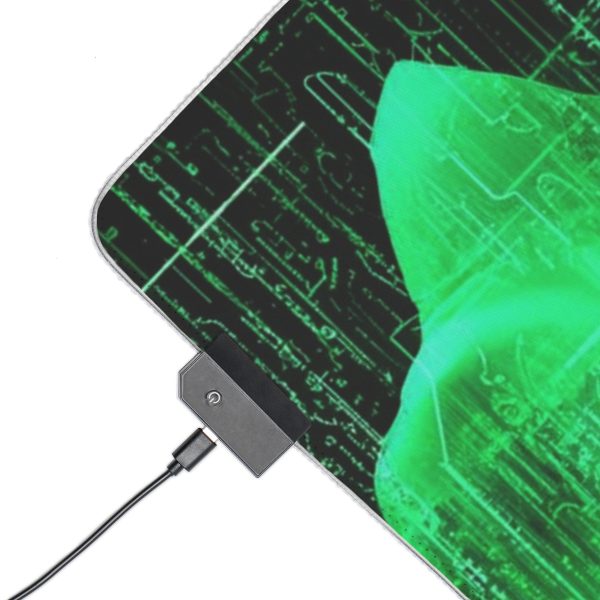 Hacker 6 LED Gaming Mouse Pad - Image 3