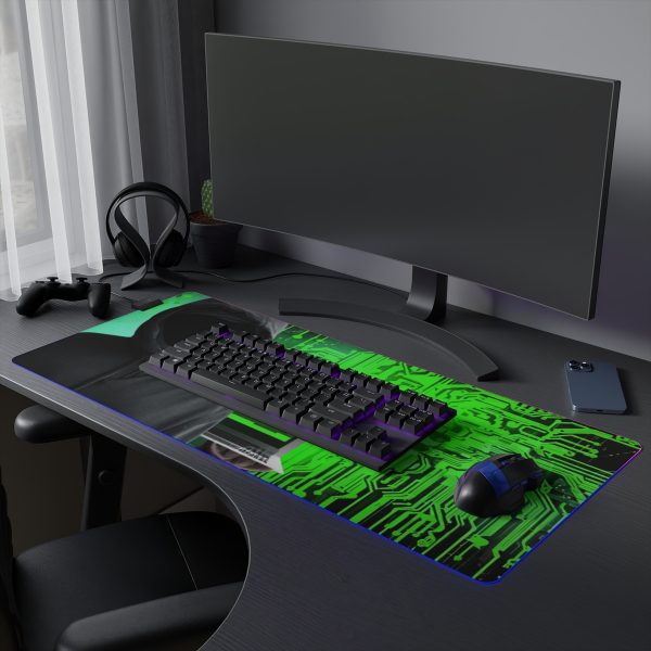 Hacker 9 LED Gaming Mouse Pad - Image 6