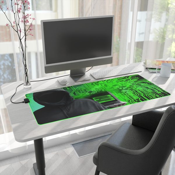 Hacker 9 LED Gaming Mouse Pad - Image 7