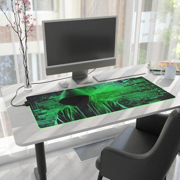 Hacker 12 LED Gaming Mouse Pad - Image 7